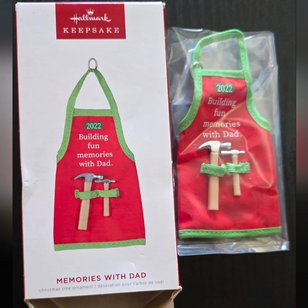 Hallmark Red and Green Apron Ornament